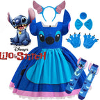 Kids Girls Stitch Princess Dress Costume