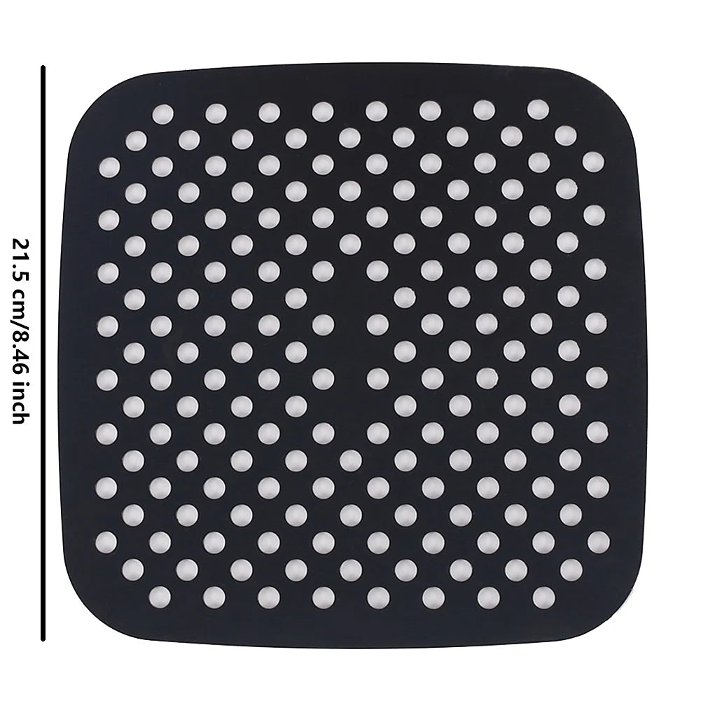 Reusable Silicone Air Fryer Mat Kitchen Non-stick Baking Pad Baking Inner Liner Cooking Bake ware Oil Mats Cake Grilled Saucer