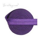 BRISTLEGRASS 2 5 10 Yard 5/8" 15mm Solid FOE Shiny Fold Over Elastic Spandex Satin Band Hair Tie Headband Dress Sewing Lace Trim