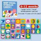 Baby Visual Stimulation Cards Montessori High Contrast Flash Card Infant Gift For Children Cognition Toy