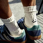 4 Pairs Men's Cotton Work Socks Long Running Breathable Ankle Crew Socks Casual Socks for Men Cycling Socks