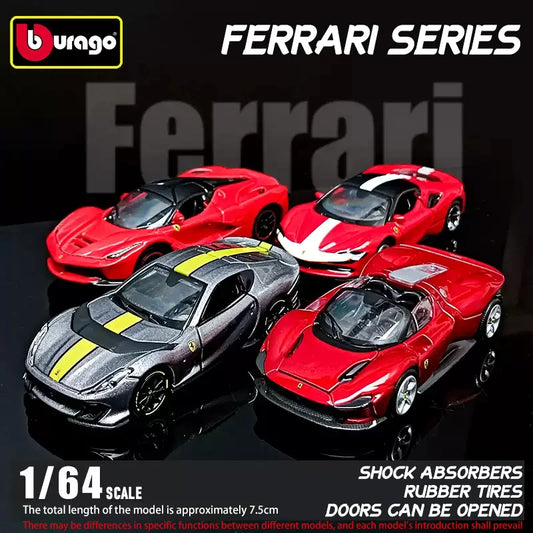 Burbage Ferrari 1:64 Diecast Pull Back Car with Lights & Sound