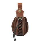 4PCS/1PCS MedievalCosplayLeather Belt Copper Coin Waist Bag Renaissance Dress Steam Belt Role Playing Halloween Belt Set Cosplay