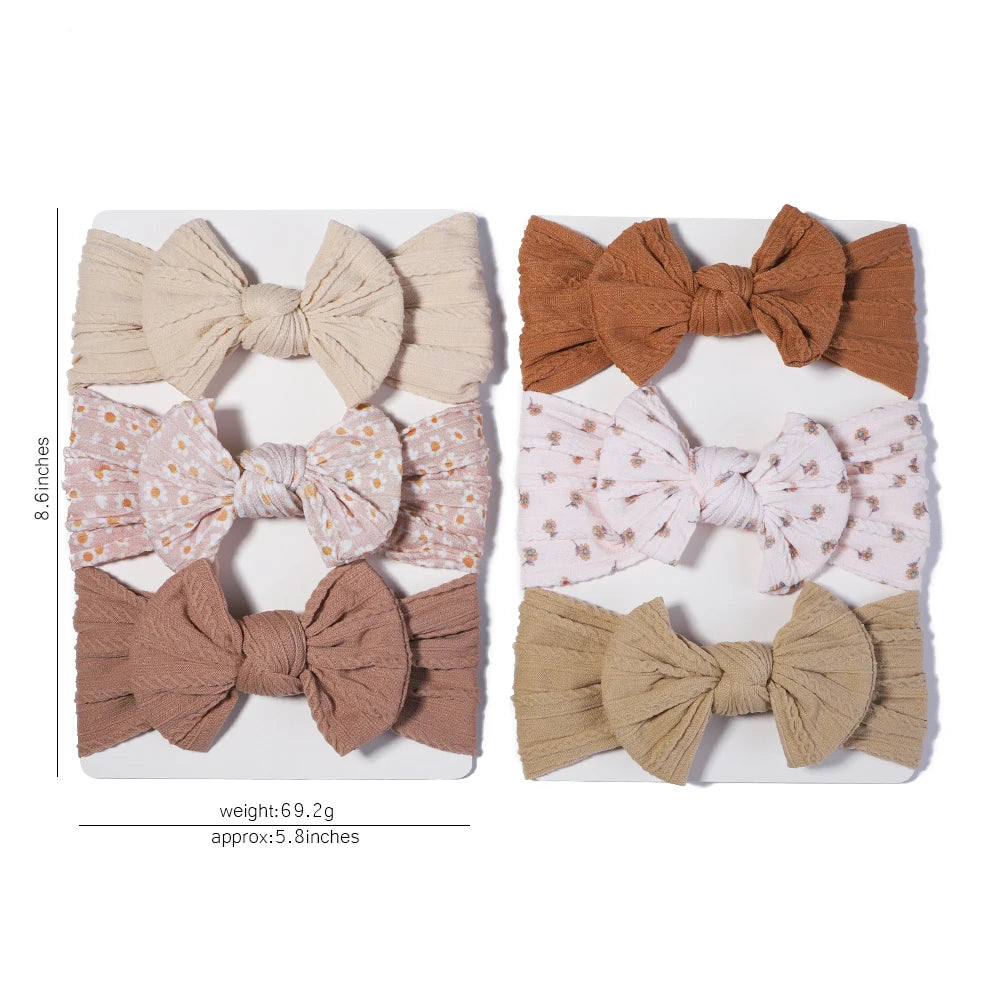3Pcs/Lot Cable Knit Baby Headbands For Children Elastic Baby Girls Turban Kids Hair Bands Newborn Headwrap Baby Hair Accessories
