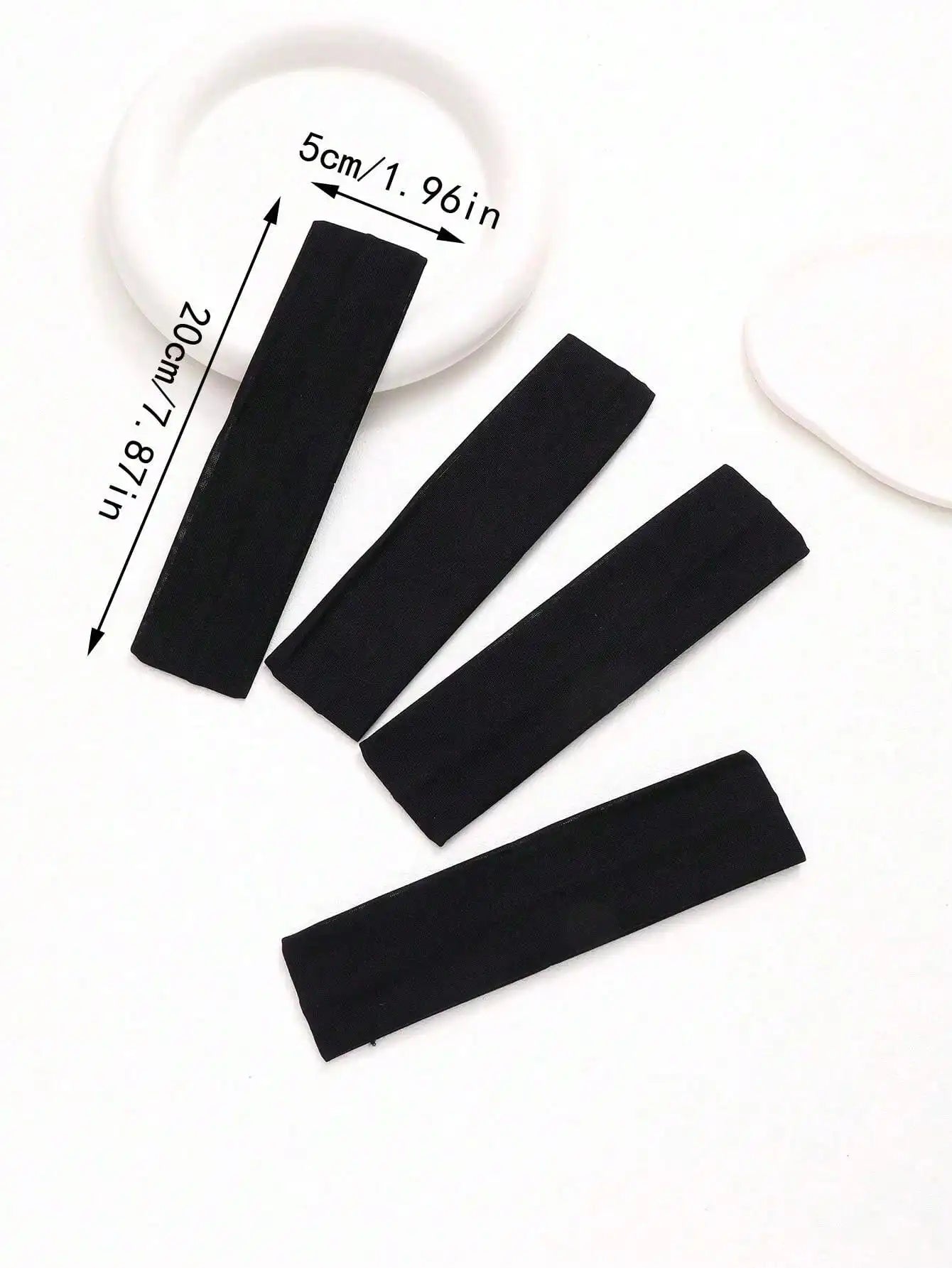6pcs Unisex Simple Basic Solid Color Leopard Print Face Wash Cycling Running Sports Yoga Leisure Sweat-Absorbing Headband