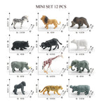 Simulation Mini  Farm Poultry Puppy Crocodile Pegasus Monkey Bird Wildlife Figurine Animal Model Sets Education Kid Toys