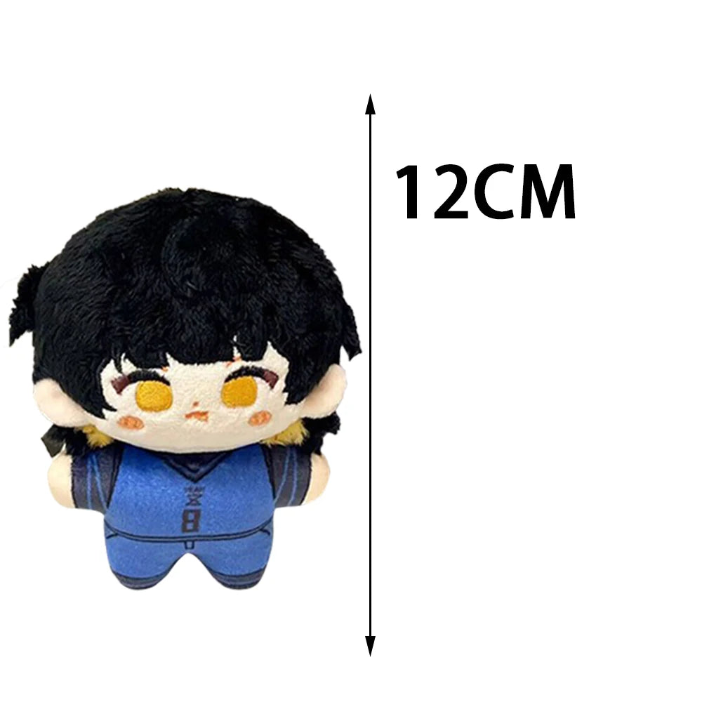 Mini Anime Plush Keychains Michel Caesar Mikage Reo Nagi Seishiro Chigiri Hyoma Bachira Meguru Cute Stuffed Starfish body Doll