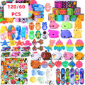 60/120 Pcs Pop Party Favor Toys for Kids, Fidgot Goodie Bag Stuffers, Treasure Box Toys, Pinata Filler, Gifts Classroom Prize
