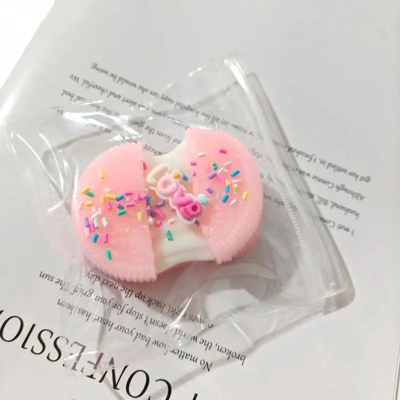 Unzip Biscuits Handmade Silicone Cookies Fidget Toys Slow Rebound Stress Relief Pinch Decompression Squeeze Toy for Kids Adults