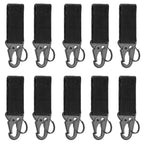 2/5 PCS.Tactical Hanging Buckle Molle Nylon Webbing Carabiner Belt Triangle Keychain for Outdoor Climbing Camping Tool Accessory