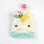 Cute Animal Doll Crochet Keychains For Keys Storage Funny Puppy Series Knitted Bag For Car Keys Holder Keyrings Custom Wholesale