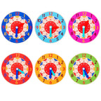 Kids Montessori Wooden Clock Toys Time Learning Teaching Aids Educational Toys For Children Primary School Clever Board Toy