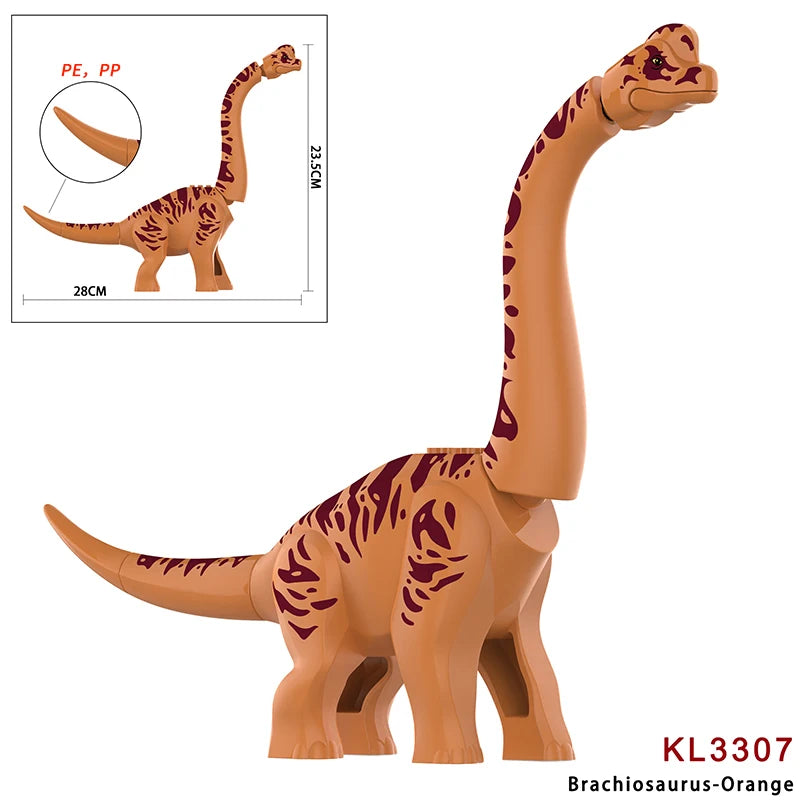 Brutal Raptor Building Jurassic Blocks World 2 MINI Dinosaur Figures Bricks Dino Toys For Children Dinosaurios Christmas