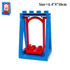 Big Building Blocks Slide Stair Swing Seesaw Ferris Wheel Series Compatible Duploe Large Brick Children Educational Toy Kid Gift