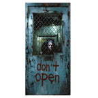72.83x35.43 Inch Halloween Door Banner Polyester Ghost Hospital Scary Head Scene Decoration Halloween Party Supplies Photography