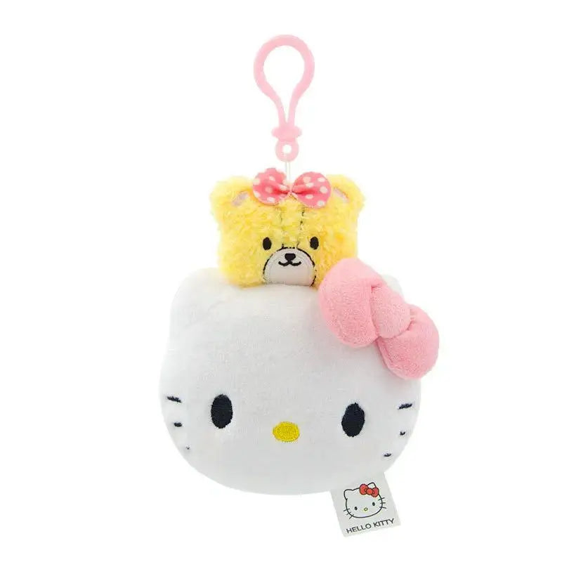 Kawaii Authentic Sanrio Hello Kitty  Kuromi Plush Doll Toys Pendant Cute Plush  Keychain Bag Pendant Christmas Gifts12CM