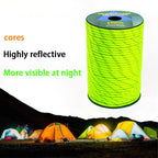 Reflective Paracord Military 7 Strand 4mm 550 Tactical Parachute Cord Camping Tent Lanyard DIY Bracelet Weaving Rope