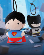 9cm Soft Plush Keychain DC Justice League Batman Superman Harley Quinn Joker Cute Cartoon Movie Dolls Creative Christmas Gifts