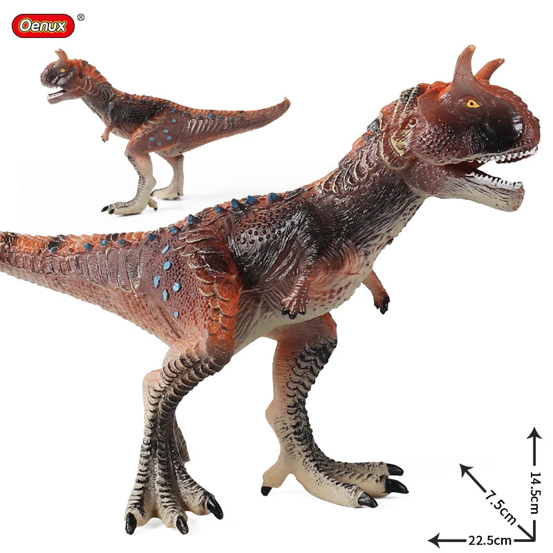 Oenux Jurassic Dinosaurs Indominus Rex Mosasaurus Saichania Dilophosauridae Spinosaurus Model Action Figures Collection Kid Toy
