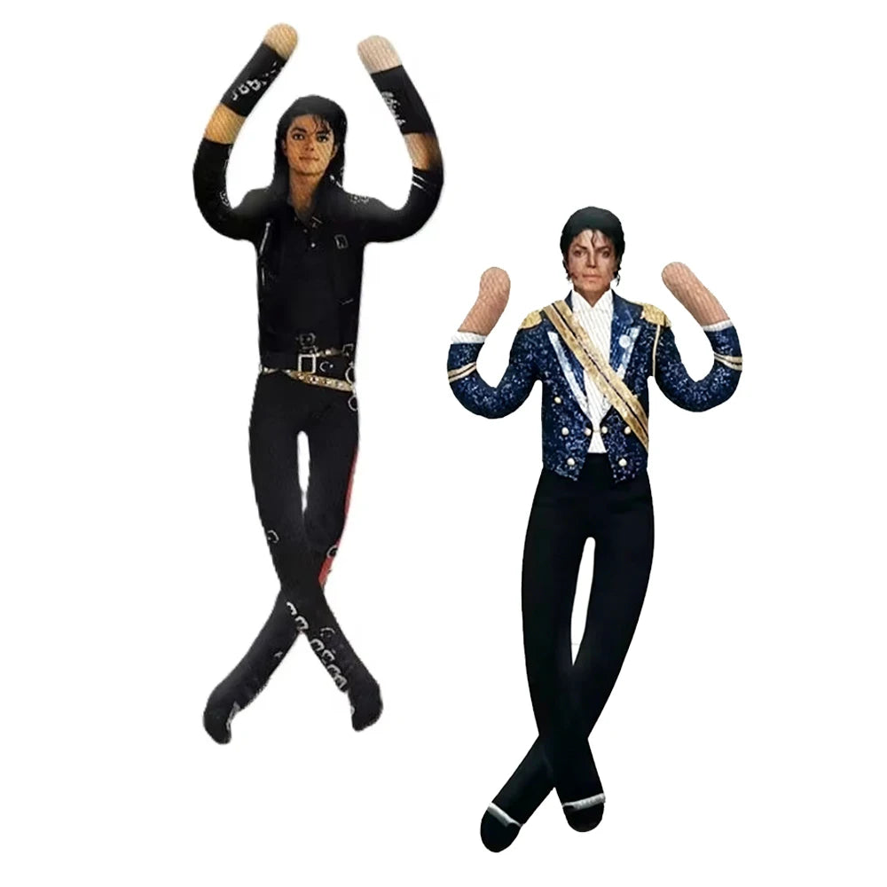 -Michael Jackson Cosplay Prop Doll Plush Figure Abstract Joint Mobility Dolls Soft Stuffed Room Decoration Props Collection Gift