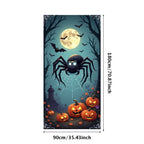 72.83x35.43 Inch Halloween Door Banner Polyester Ghost Hospital Scary Head Scene Decoration Halloween Party Supplies Photography