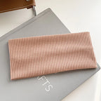 Autumn and Winter Wide Edge Elastic Women Hairband Makeup Wash Face Headband Sports Knitted Headpiece Headband