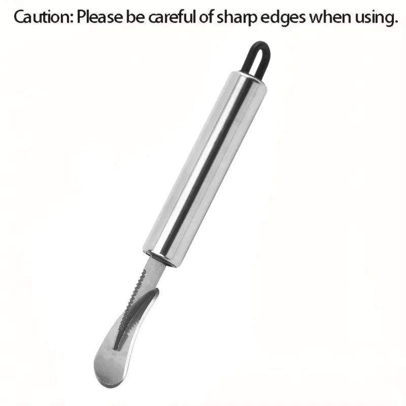 Stainless Steel Orange Peeler Citrus Peeler Tool with Comfortable Handle Fruit Slicer Cutter Remover for Kitchen