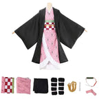 Demon Slayer Kamado Nezuko Cosplay Costume Japanese Anime Carnival Party Adult Uniform Girl Halloween Costume for Kids Children