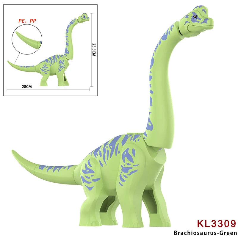 Brutal Raptor Building Jurassic Blocks World 2 MINI Dinosaur Figures Bricks Dino Toys For Children Dinosaurios Christmas