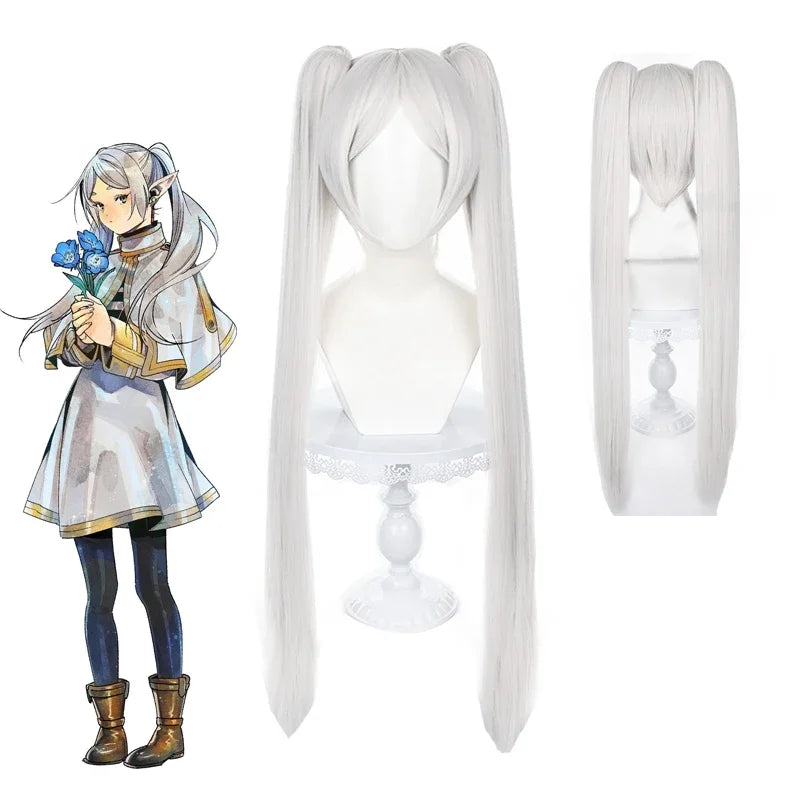 Frieren Beyond Journey's End Cosplay Costume Anime Magician Dress Elf Ear Halloween Party Charistmas for Women Girls