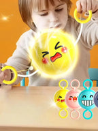 Rotating Flash Flying Ball Toy Rotating Cable Toy LED Light Luminous Leisure Stress Relief Toy Gift Children's Reward 51mm