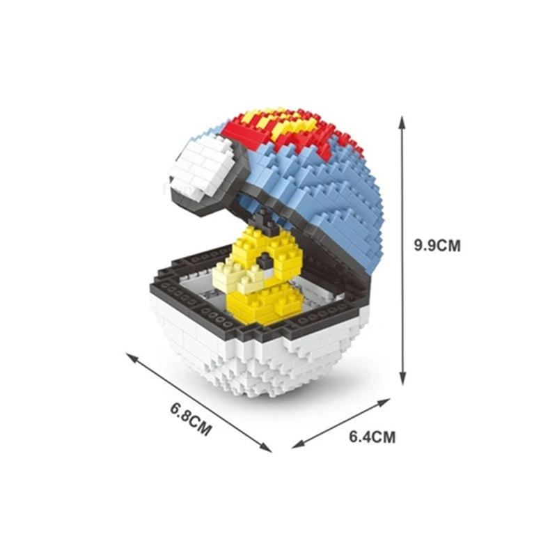 75 Style Pokemon Building Blocks Assembly Anime Picachu Charizard Doll Blastoise Bulbasaur Gengar Bricks Toy for Kid Gift