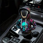 1PC Creative Hooded Shift Lever Cover - Sweat-Proof Soft Lining Easy Install Durable Multi-Color/Patterns Fits Most Cars