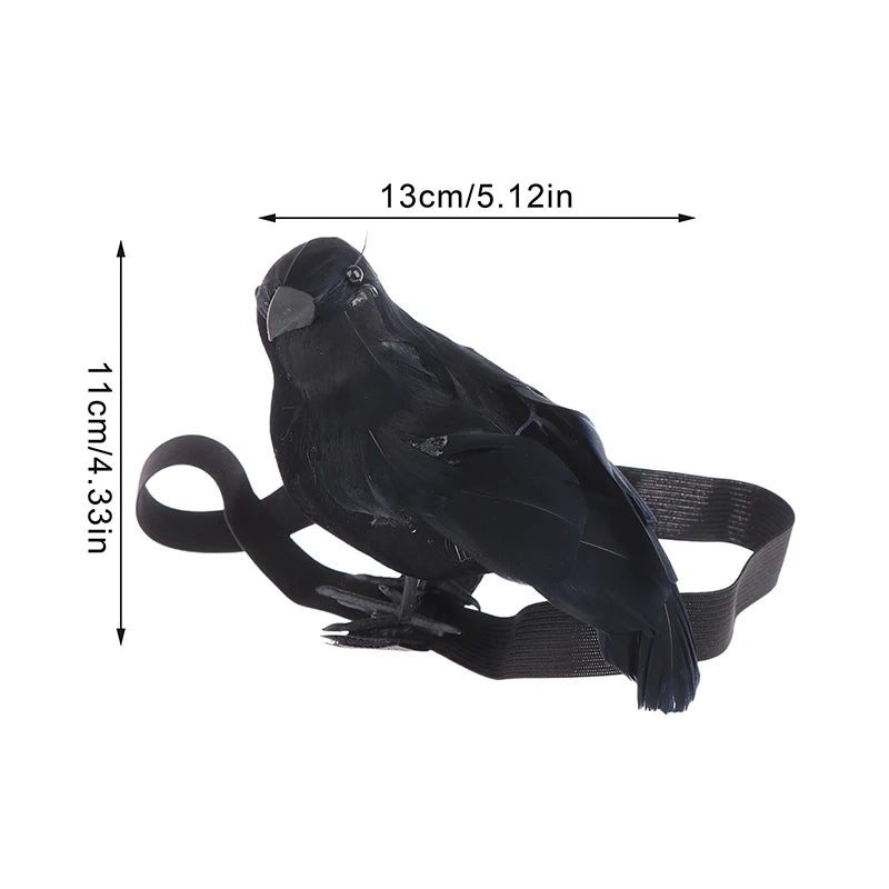 Halloween Party Costumes Black Crow with Shoulder Strap Decoration Cosplay Props