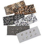 Punk Girl Hollowed Out Eyelets Wide Elastic Headband Stretchy Metal Rock Steampunk for Sports Headbands Hair Accessories