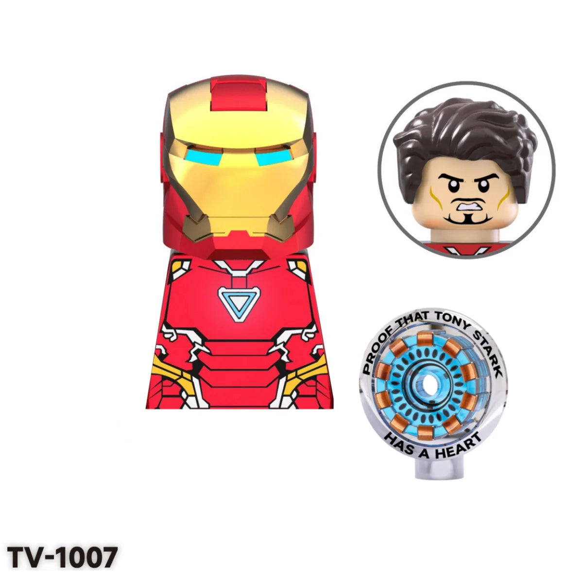 Blind Box Mini Building Blocks TV6205 Figures Big Goblin Spiderman Iron Man Venom Captain Hawk Deadpool Armor Christmas Gift Toy