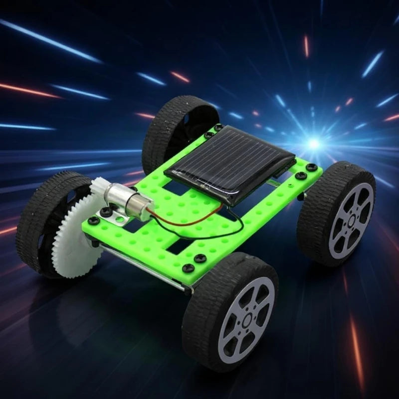 Creative Puzzle Science Lab Educational Model Toy DIY Solar Car Flatbed DIY Assembly Kit Parent-child Interactive Birthday Gift