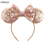 2026 Chic Embroidery Sequin Ears Headband Classical DOT Bow Hairband For Girls Women Party Head Wear Kids DIY Hair Accessories