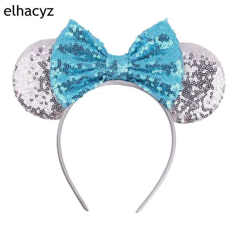 2026 Chic Embroidery Sequin Ears Headband Classical DOT Bow Hairband For Girls Women Party Head Wear Kids DIY Hair Accessories