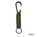 Outdoor Umbrella Rope Keychain Self Defense Lanyard Survive Knot Steel Ball Buckle Tactical Security Tool Carabiner