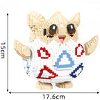 Pokemon Building Blocks Small Cartoon Mini Block Pikachu Charizard Eevee Mewtwo Anime Assemble Action Model Dolls Boys Toys