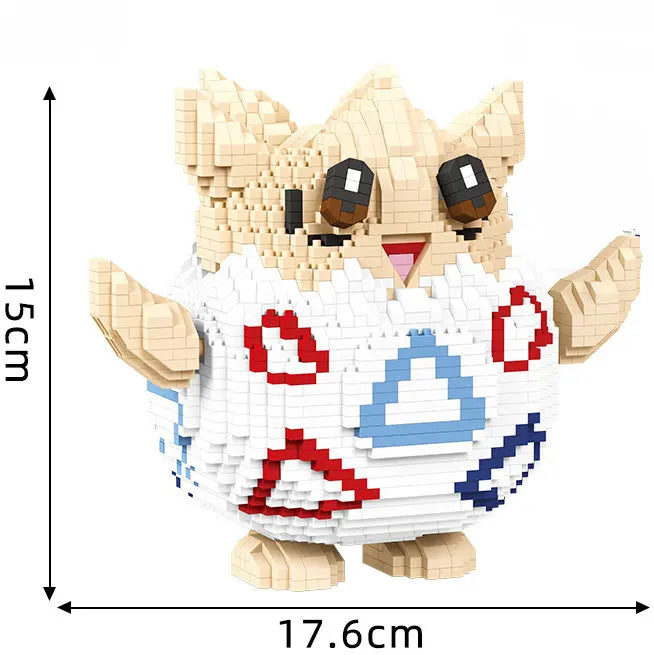 Pokemon Building Blocks Small Cartoon Mini Block Pikachu Charizard Eevee Mewtwo Anime Assemble Action Model Dolls Boys Toys