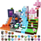 Sensory Montessori Stacking Cubes Construction Set Magnetic Building Blocks Magnet Cube Mine Set Toys Birthday Gift