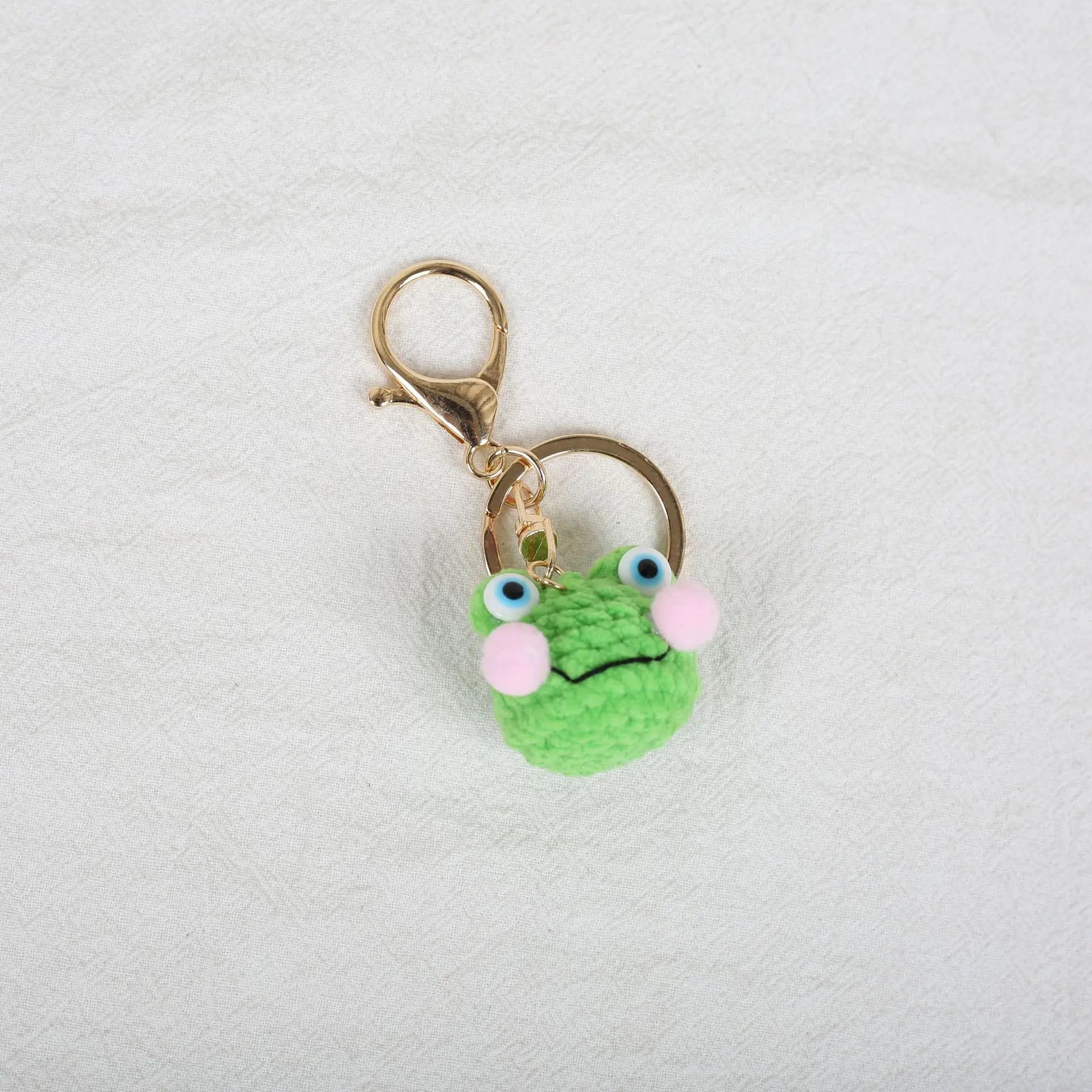 Mini Animal Doll Series Crochet Keychain Knitted Small Rabbit Doll Keyrings Mini Puppy Cute Keychain Wholesale Custom Accessory