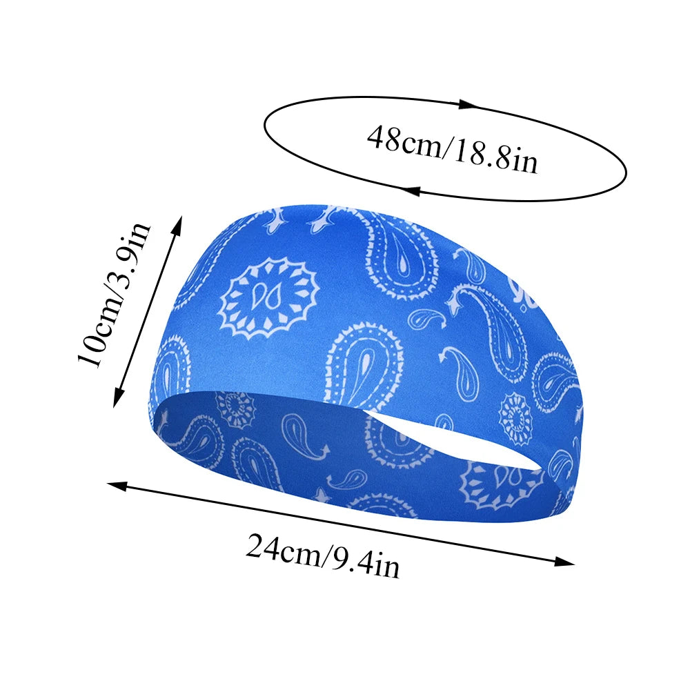 1PC Sports Headband Running Fitness Sweatband Quick-Dry Elastic Absorbent Men Women Cycling Jog Tennis Yoga Gym Hair Bandage