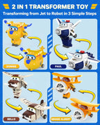 Super Wings Toys, Transformable Toys 2 Inch, Airplane Toy for Kids 3-5 Years Old, 15 Packs Transforming Jet Playset, Real Mobile
