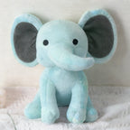25cm/9.84in Soft Elephant Plush Stuffed Animal - Cute Fluffy Colorful Plush Toy (Multiple Colors: Pink/Blue/Purple/Rainbow) - Id