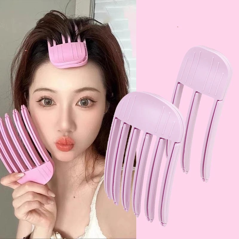 1/2 natural fluffy hairpins non-heat hairpins DIY hair style fluffy tools hair root clips curling fixed shape clips hairpins set