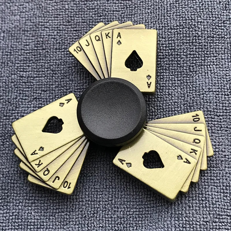 New Bronze Metal Alloy Fidget Spinner R188 Mute Bearing Hand Spinner Fingertip Gyro Stress Relief Toys Gifts