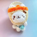 Kpop NTC WISH Sakuya RIKU YUSHI Tea Cat Doll Plush Dog Keychain NTCWISH Cartoon Keychain Bag Pendant Keychain Fans Collect Gif